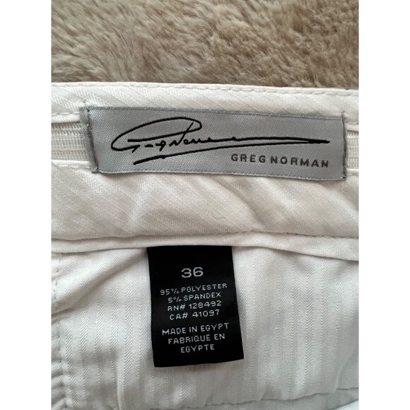 Greg Norman Mens Beige Plaid Shorts Size 36 Polyester/Spandex Blend - Picture 4 of 6